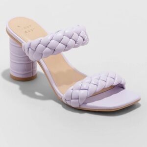 A New Day Women's Braided Mule Heels - Light Purple